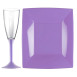 Hard Disposable TableWare Lilac